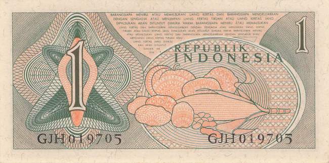 Indonesien 1 Rupiah 1961 p78